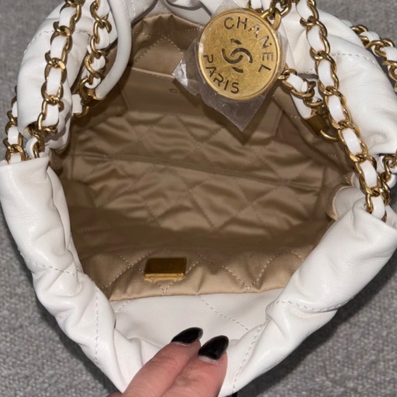 Authentic Pre-Owned Chanel Mini 22 Bag White - Picture 7 of 15